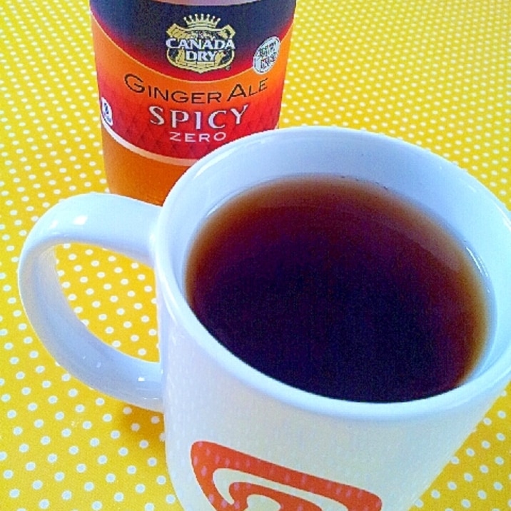 ✿ジンジャーエールで生姜の紅茶サイダー❤